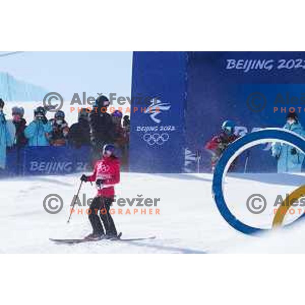 Ailing Eileen Gu (CHN) Olympic gold medalist in Women’s Freeski Halfpipe at Zhangjiakou venue of Beijing 2022 Winter Olympic Games, China on February 18, 2022