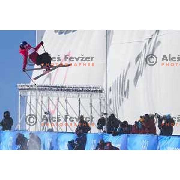 Ailing Eileen Gu (CHN) Olympic gold medalist in Women’s Freeski Halfpipe at Zhangjiakou venue of Beijing 2022 Winter Olympic Games, China on February 18, 2022