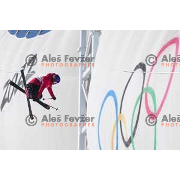 Ailing Eileen Gu (CHN) Olympic gold medalist in Women’s Freeski Halfpipe at Zhangjiakou venue of Beijing 2022 Winter Olympic Games, China on February 18, 2022