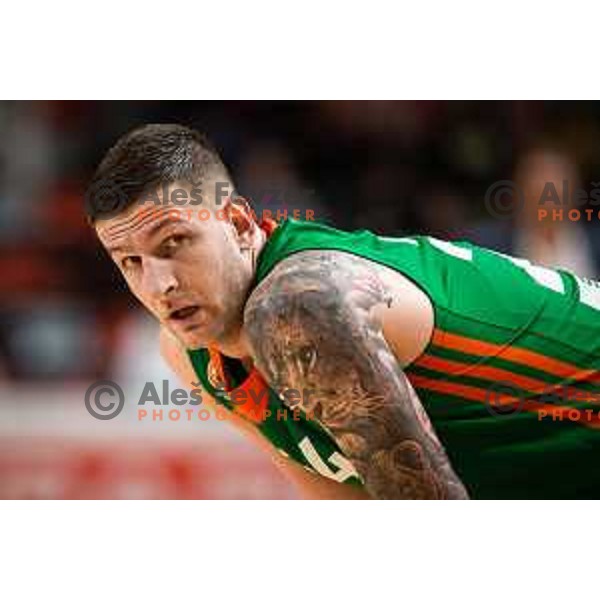 Alen Omic in action during Spar Cup finals basketball match between Cedevita Olimpija and Helios Suns in Kodeljevo, Ljubljana, Slovenia on February 18, 2022. Photo: Jure Banfi/www.alesfevzer.com