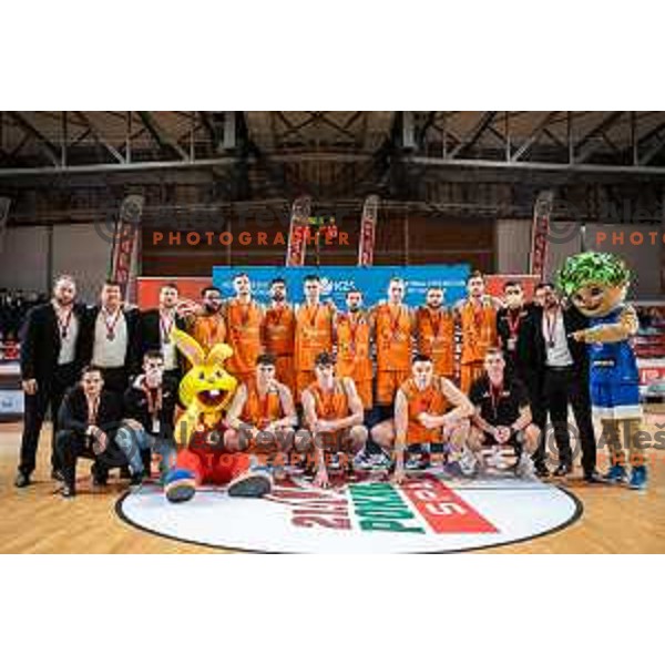 in action during Spar Cup finals basketball match between Cedevita Olimpija and Helios Suns in Kodeljevo, Ljubljana, Slovenia on February 18, 2022. Photo: Jure Banfi/www.alesfevzer.com