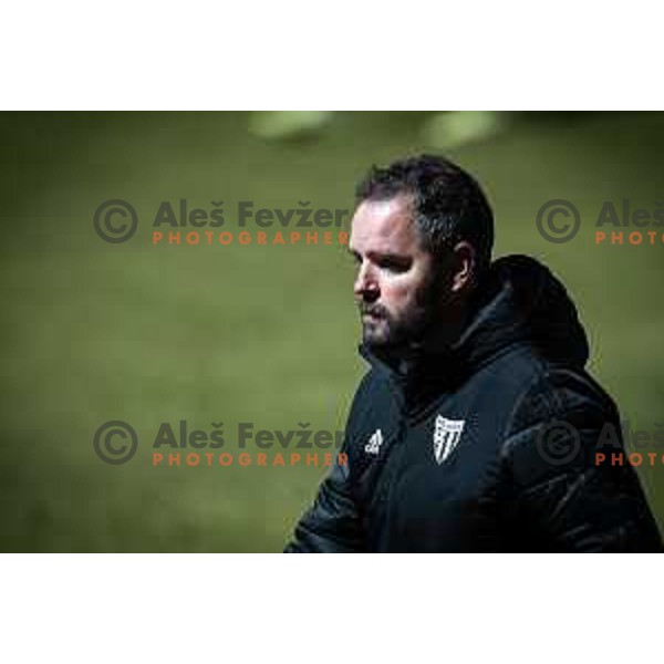 Damir Contala, head coach of NS Mura during Prva liga Telemach football match between Aluminij and Mura in Sportni park Kidricevo, Slovenia, on February 19, 2022. Photo: Jure Banfi/www.alesfevzer.com