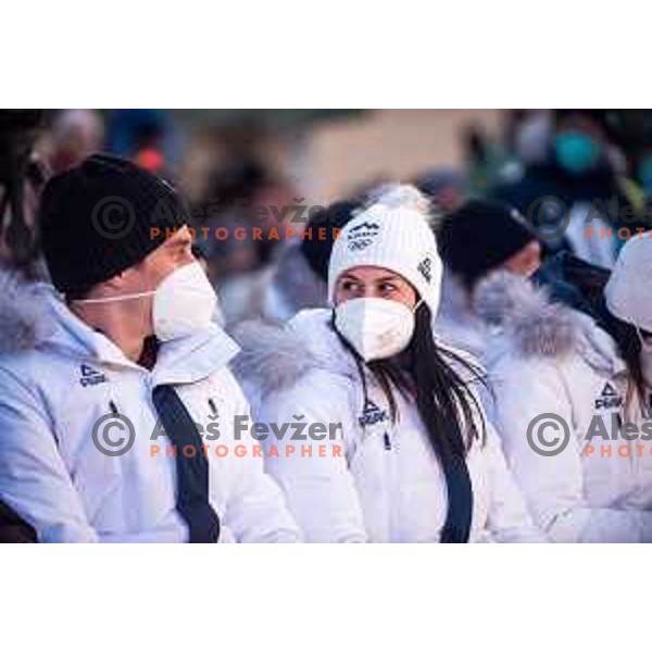 Reception of Slovenia Olympic team in Kranjska Gora, Slovenia on February 22, 2022