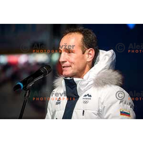 Reception of Slovenia Olympic team in Kranjska Gora, Slovenia on February 22, 2022