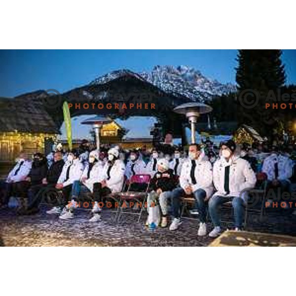 Reception of Slovenia Olympic team in Kranjska Gora, Slovenia on February 22, 2022