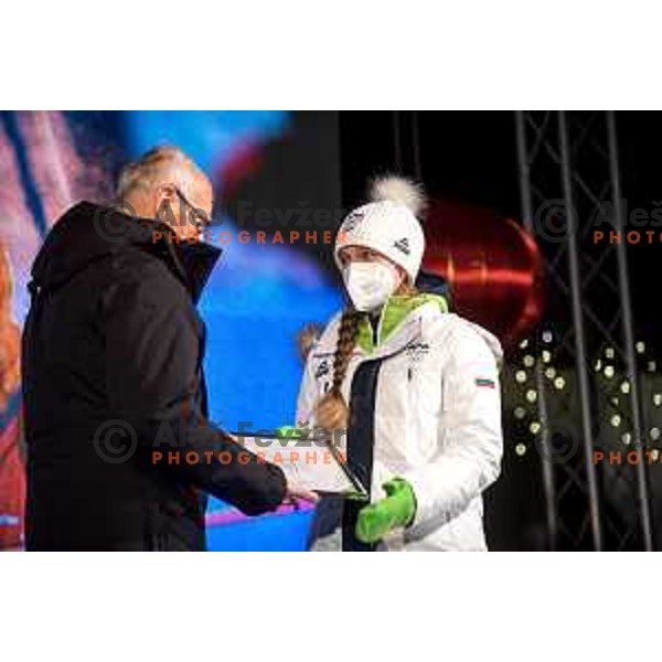 Reception of Slovenia Olympic team in Kranjska Gora, Slovenia on February 22, 2022