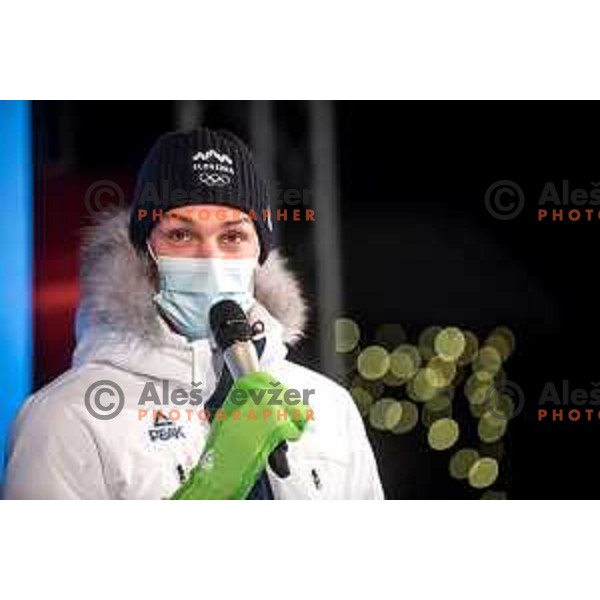 Reception of Slovenia Olympic team in Kranjska Gora, Slovenia on February 22, 2022