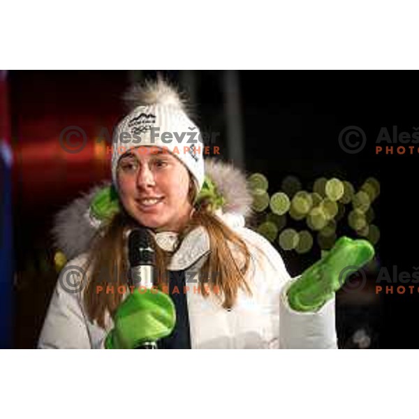 Reception of Slovenia Olympic team in Kranjska Gora, Slovenia on February 22, 2022