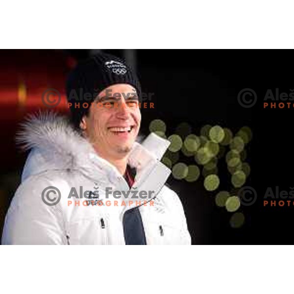 Reception of Slovenia Olympic team in Kranjska Gora, Slovenia on February 22, 2022
