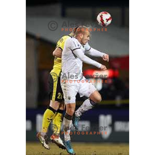 Ognjen Mudrinski during Prva Liga Telemach 2021-2022 football match between Kalcer Radomlje and Maribor in Domzale, Slovenia on February 21, 2022