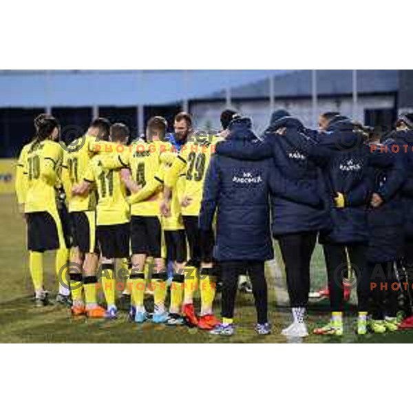 in action during Prva Liga Telemach 2021-2022 football match between Kalcer Radomlje and Maribor in Domzale, Slovenia on February 21, 2022