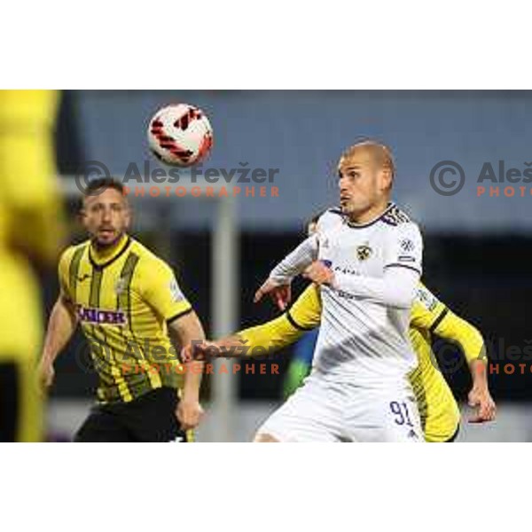Ognjen Mudrinski during Prva Liga Telemach 2021-2022 football match between Kalcer Radomlje and Maribor in Domzale, Slovenia on February 21, 2022