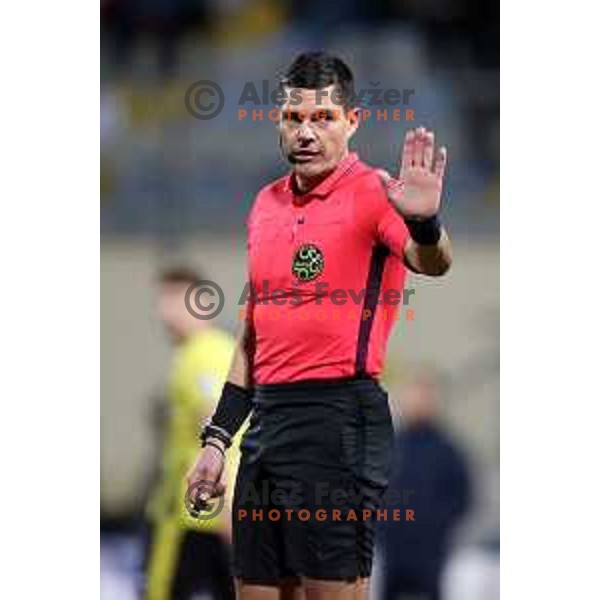 in action during Prva Liga Telemach 2021-2022 football match between Kalcer Radomlje and Maribor in Domzale, Slovenia on February 21, 2022