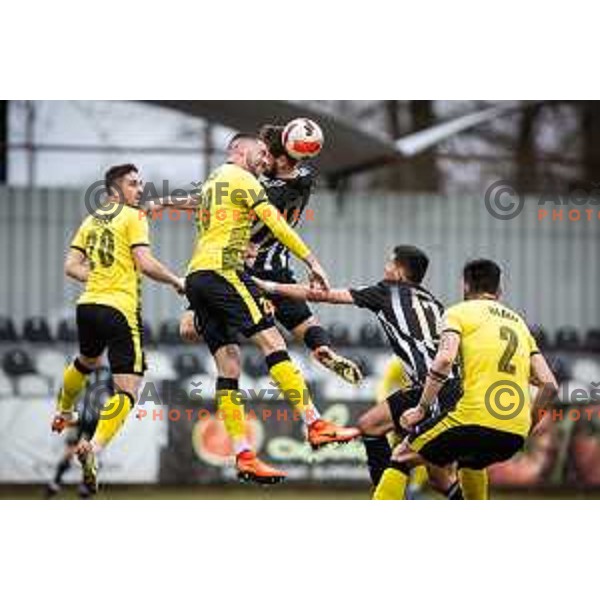 in action during Prva liga Telemach football match between NS Mura and Radomlje in Murska Sobota, Slovenia on February 27, 2022. Photo: Jure Banfi/www.alesfevzer.com