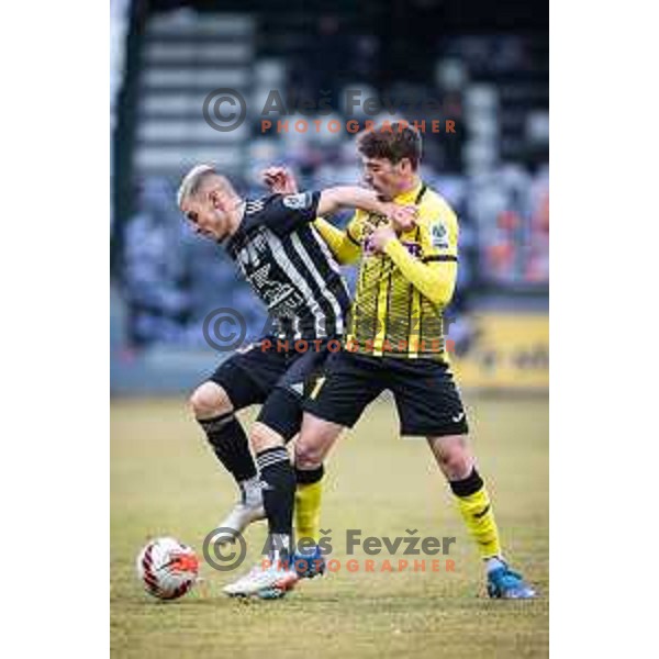 in action during Prva liga Telemach football match between NS Mura and Radomlje in Murska Sobota, Slovenia on February 27, 2022. Photo: Jure Banfi/www.alesfevzer.com