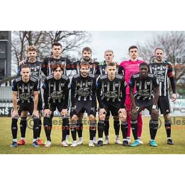 Mura starting eleven during Prva liga Telemach football match between NS Mura and Radomlje in Murska Sobota, Slovenia on February 27, 2022. Photo: Jure Banfi/www.alesfevzer.com
