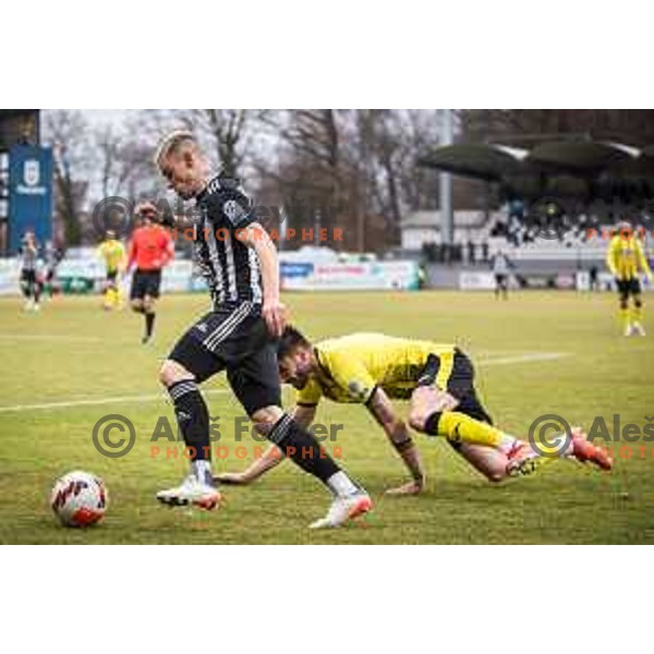 in action during Prva liga Telemach football match between NS Mura and Radomlje in Murska Sobota, Slovenia on February 27, 2022. Photo: Jure Banfi/www.alesfevzer.com