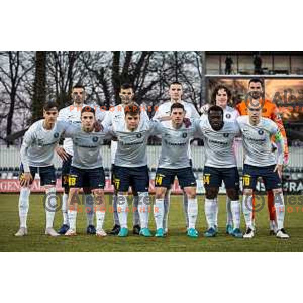 Celje starting eleven during Prva liga Telemach football match between NS Mura and Celje in Fazanerija, Murska Sobota, Slovenia on March 2, 2022. Photo: Jure Banfi/www.alesfevzer.com
