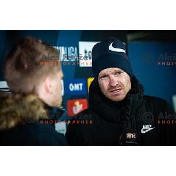Simon Rozman, head coach of Celje during Prva liga Telemach football match between NS Mura and Celje in Fazanerija, Murska Sobota, Slovenia on March 2, 2022. Photo: Jure Banfi/www.alesfevzer.com