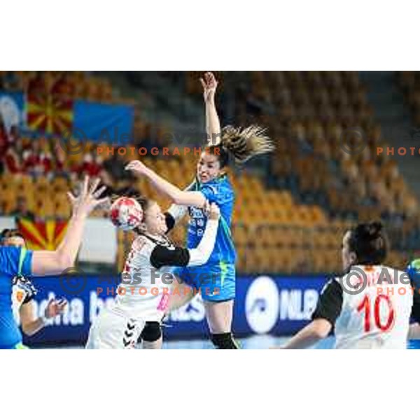 in action during Slovenia-North Macedonia, EURO Cup Women 2022 Group phase in Celje, Slovenia on March 3, 2022