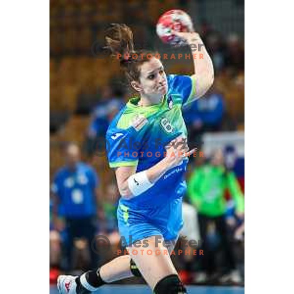 Ana Gros in action during Slovenia-North Macedonia, EURO Cup Women 2022 Group phase in Celje, Slovenia on March 3, 2022