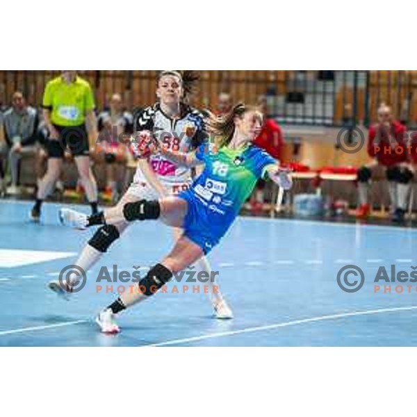 Nina Zulic in action during Slovenia-North Macedonia, EURO Cup Women 2022 Group phase in Celje, Slovenia on March 3, 2022