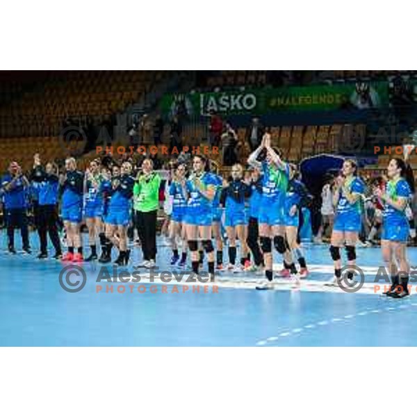 in action during Slovenia-North Macedonia, EURO Cup Women 2022 Group phase in Celje, Slovenia on March 3, 2022