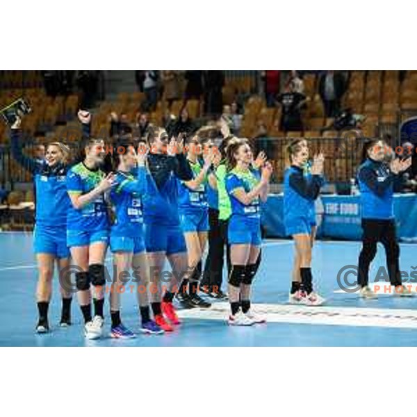 in action during Slovenia-North Macedonia, EURO Cup Women 2022 Group phase in Celje, Slovenia on March 3, 2022