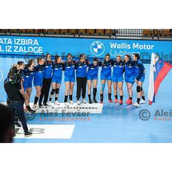 in action during Slovenia-North Macedonia, EURO Cup Women 2022 Group phase in Celje, Slovenia on March 3, 2022