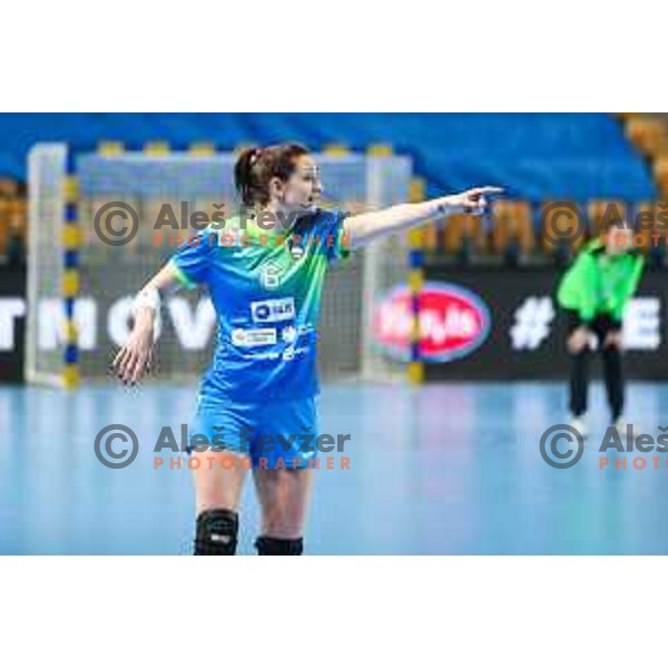Ana Gros in action during Slovenia-North Macedonia, EURO Cup Women 2022 Group phase in Celje, Slovenia on March 3, 2022