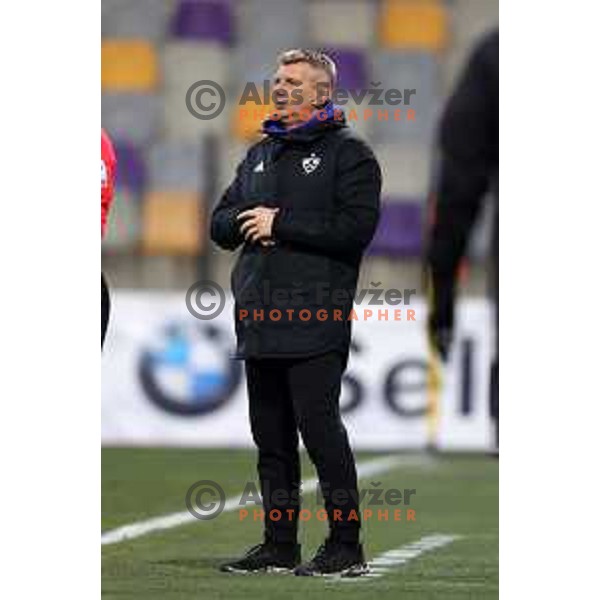 Head coach Radovan Karanovic during Prva Liga Telemach 2021-2022 football match between Maribor and Bravo in Maribor , Slovenia on March 6, 2022 
