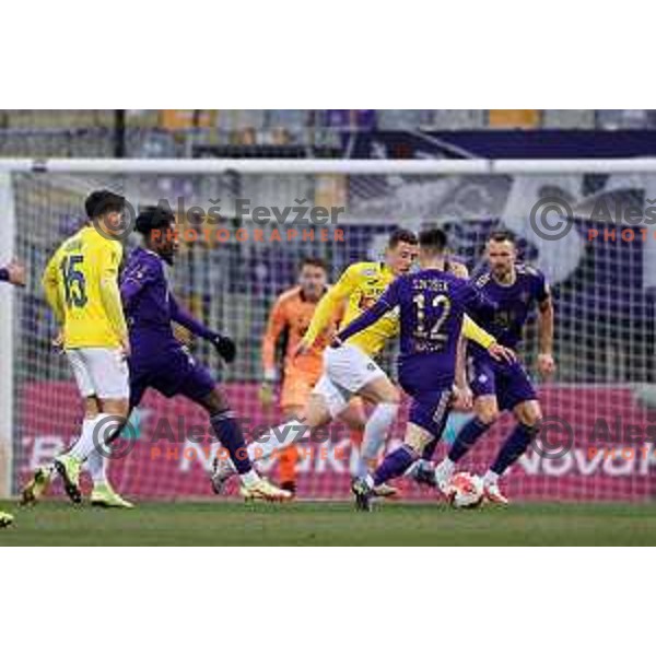 Loren Maruzin in action during Prva Liga Telemach 2021-2022 football match between Maribor and Bravo in Maribor , Slovenia on March 6, 2022