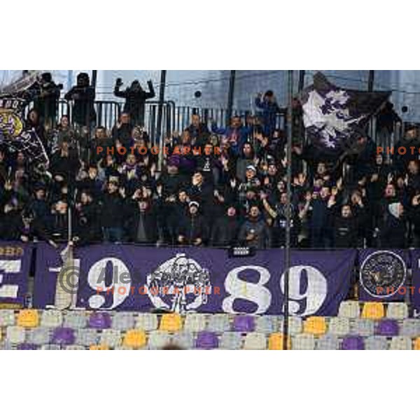 In action during Prva Liga Telemach 2021-2022 football match between Maribor and Bravo in Maribor , Slovenia on March 6, 2022