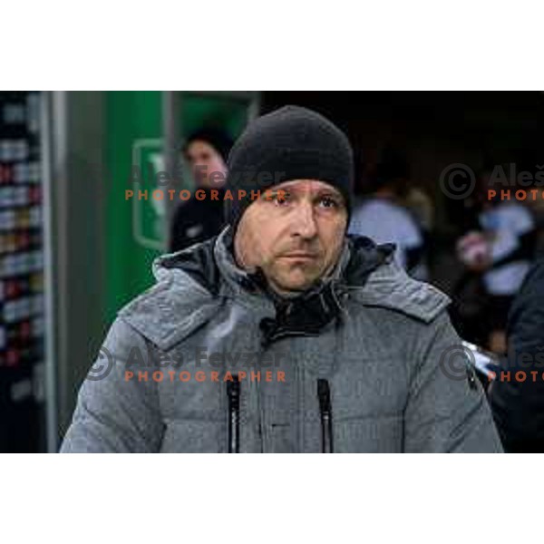 Oskar Drobne during Prva Liga Telemach football match between Olimpija and Aluminij in SRC Stozice, Ljubljana, Slovenia on March 6, 2022