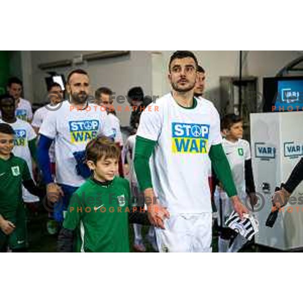 Djordje Crnomarkovic during Prva Liga Telemach football match between Olimpija and Aluminij in SRC Stozice, Ljubljana, Slovenia on March 6, 2022