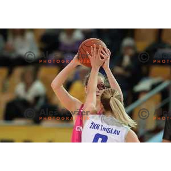 Blaza Ceh in action during Final of Slovenian Women’s Cup between Cinkarna Celje and Triglav in Maribor , Slovenia on March 6, 2022