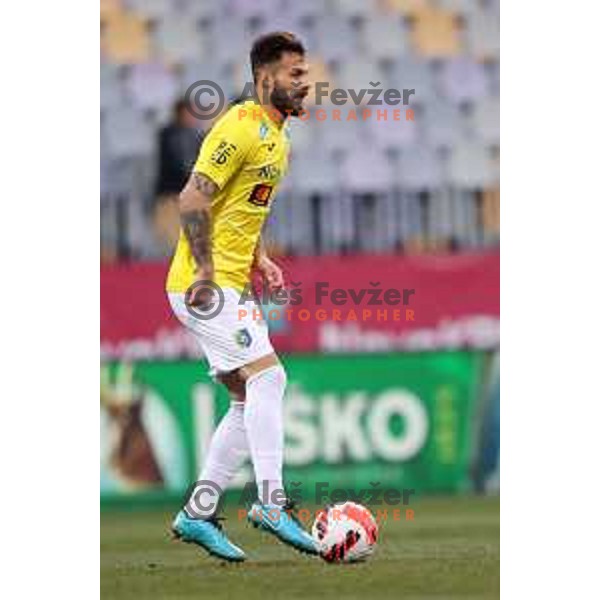 Nemanja Jaksic in action during Prva Liga Telemach 2021-2022 football match between Maribor and Bravo in Maribor, Slovenia on March 6, 2022
