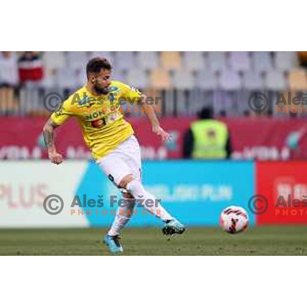 Nemanja Jaksic in action during Prva Liga Telemach 2021-2022 football match between Maribor and Bravo in Maribor, Slovenia on March 6, 2022