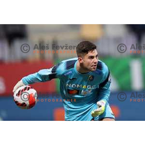 Matija Orbanic in action during Prva Liga Telemach 2021-2022 football match between Maribor and Bravo in Maribor , Slovenia on March 6, 2022 