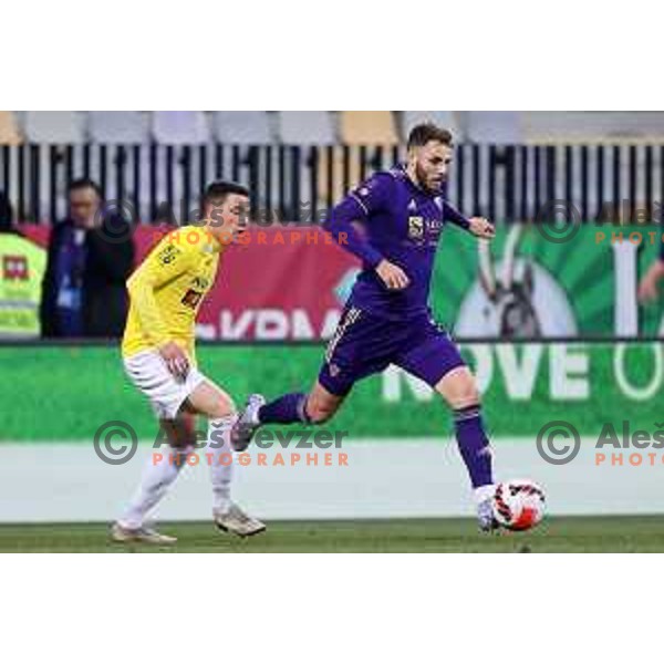 Danijel Sturm in action during Prva Liga Telemach 2021-2022 football match between Maribor and Bravo in Maribor , Slovenia on March 6, 2022