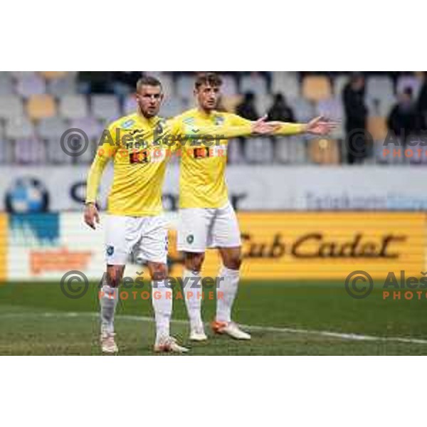 Almin Kurtovic in action during Prva Liga Telemach 2021-2022 football match between Maribor and Bravo in Maribor, Slovenia on March 6, 2022