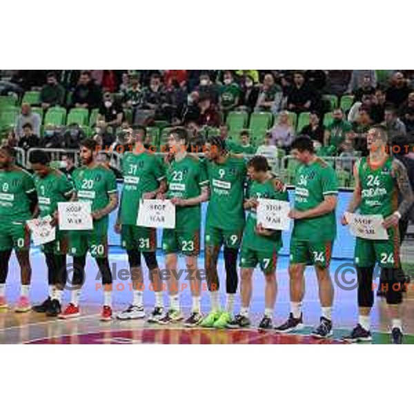 Of Cedevita Olimpija in action during 7days EuroCup regular season basketball match between Cedevita Olimpija and Buducnost Vol in Stozice, Arena, Ljubljana, Slovenia on March 8, 2022