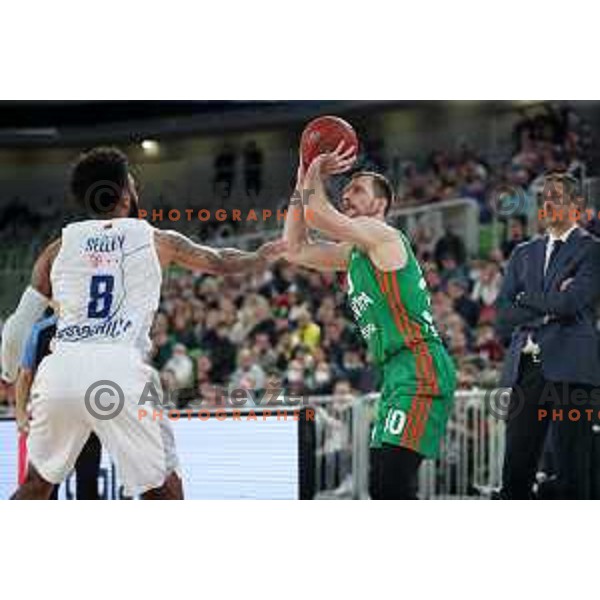 Zoran Dragic of Cedevita Olimpija in action during 7days EuroCup regular season basketball match between Cedevita Olimpija and Buducnost Voli in Stozice, Arena, Ljubljana, Slovenia on March 8, 2022