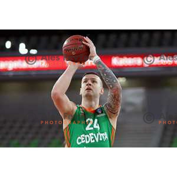 Alen Omic of Cedevita Olimpija in action during 7days EuroCup regular season basketball match between Cedevita Olimpija and Buducnost Vol in Stozice, Arena, Ljubljana, Slovenia on March 8, 2022