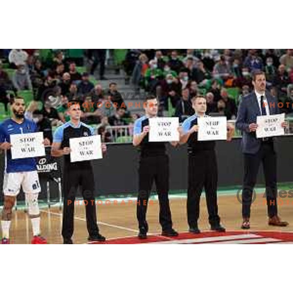 Of Cedevita Olimpija in action during 7days EuroCup regular season basketball match between Cedevita Olimpija and Buducnost Vol in Stozice, Arena, Ljubljana, Slovenia on March 8, 2022