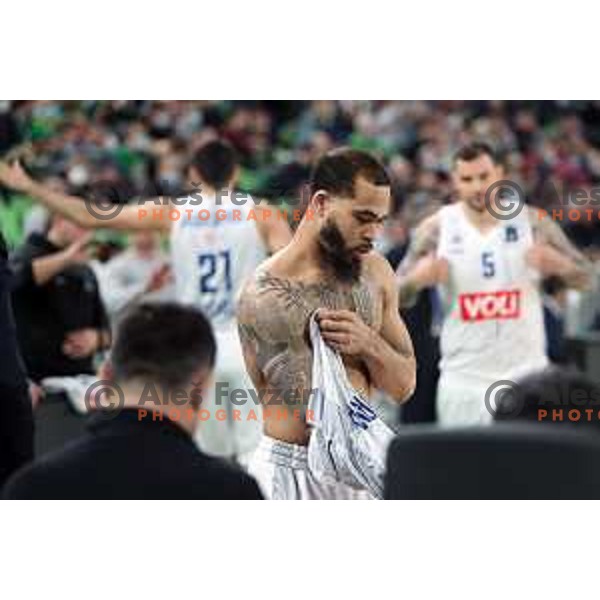 Of Cedevita Olimpija in action during 7days EuroCup regular season basketball match between Cedevita Olimpija and Buducnost Vol in Stozice, Arena, Ljubljana, Slovenia on March 8, 2022