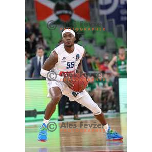 Of Cedevita Olimpija in action during 7days EuroCup regular season basketball match between Cedevita Olimpija and Buducnost Vol in Stozice, Arena, Ljubljana, Slovenia on March 8, 2022