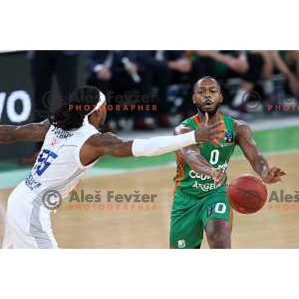 Jacob Pullen of Cedevita Olimpija in action during 7days EuroCup regular season basketball match between Cedevita Olimpija and Buducnost Voli in Stozice, Arena, Ljubljana, Slovenia on March 8, 2022