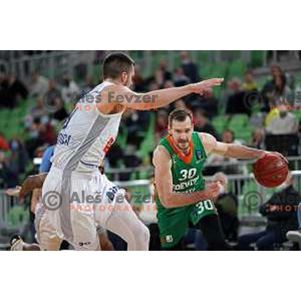 Zoran Dragic of Cedevita Olimpija in action during 7days EuroCup regular season basketball match between Cedevita Olimpija and Buducnost Voli in Stozice, Arena, Ljubljana, Slovenia on March 8, 2022