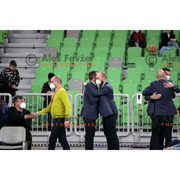 Of Cedevita Olimpija in action during 7days EuroCup regular season basketball match between Cedevita Olimpija and Buducnost Vol in Stozice, Arena, Ljubljana, Slovenia on March 8, 2022